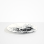 Dinosaur Designs Long Temple Platter Serving Platters in White Marble color resin