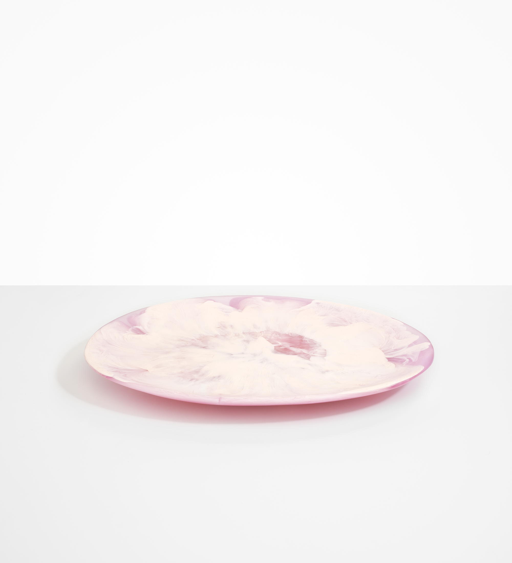 Dinosaur Designs Long Temple Platter Serving Platters in Shell Pink Colour resin 