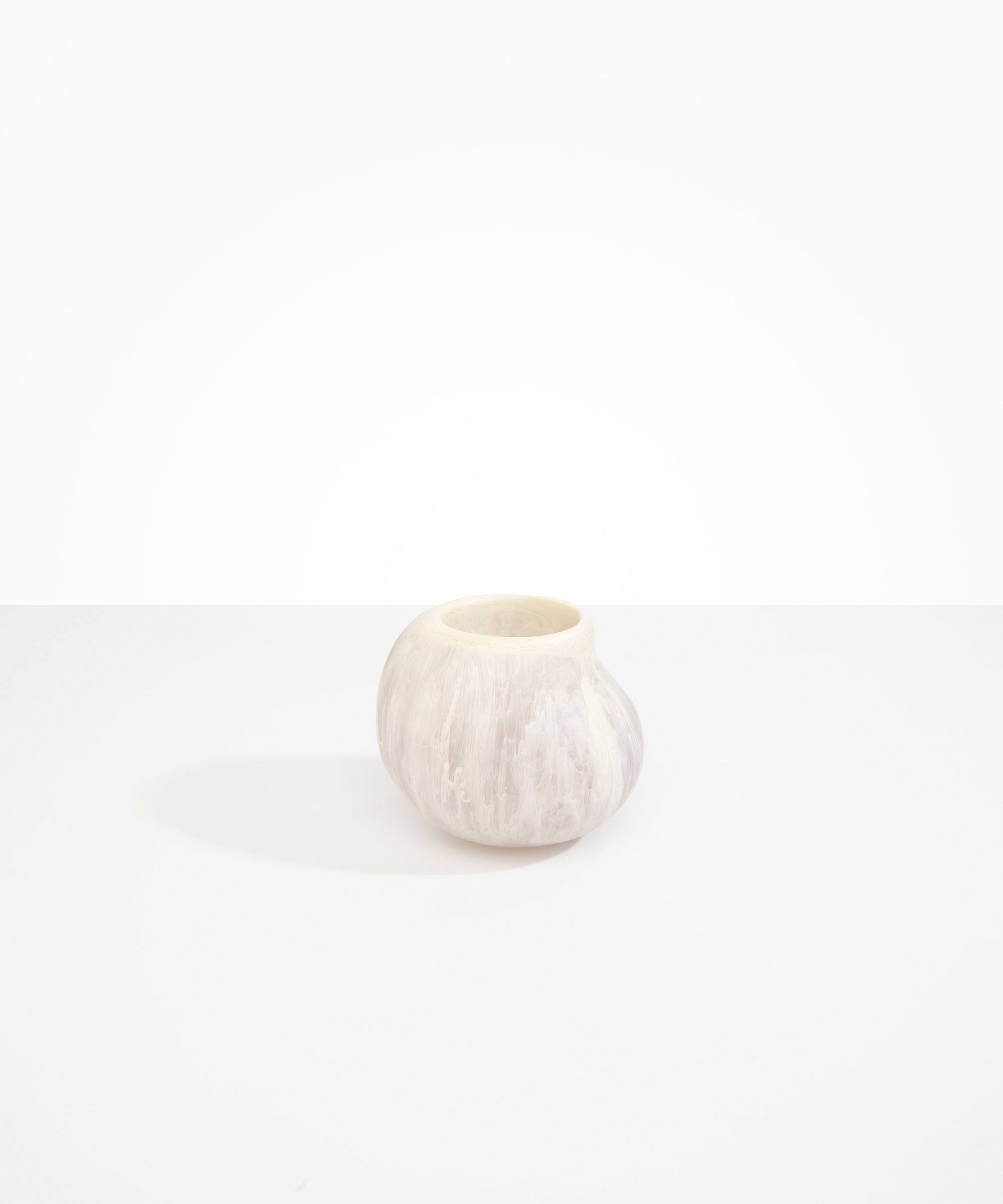 Dinosaur Designs Medium Moss Vase Vases in Chalk Swirl color resin