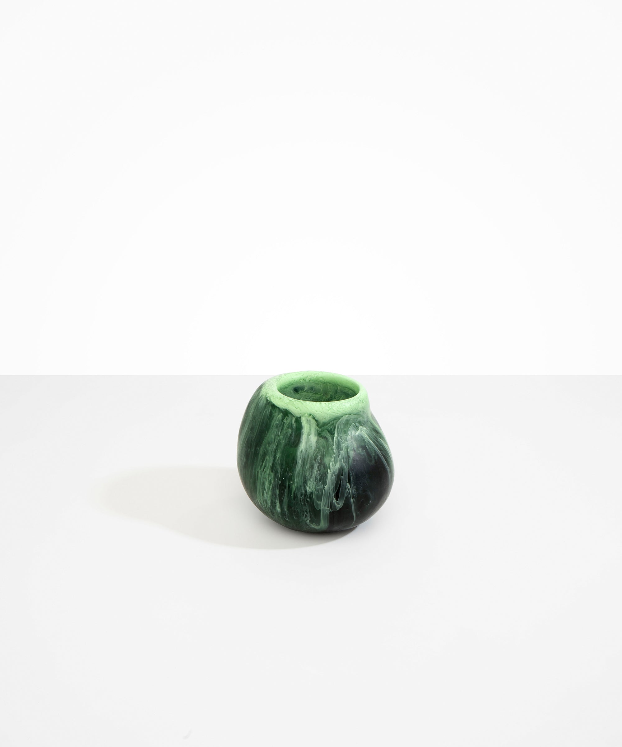 Dinosaur Designs Medium Moss Vase Vases in Moss color resin