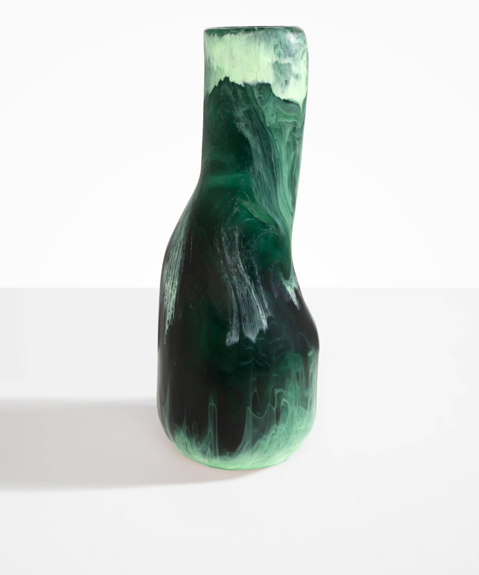 Dinosaur Designs Tall Studio Vase in Moss colour resin