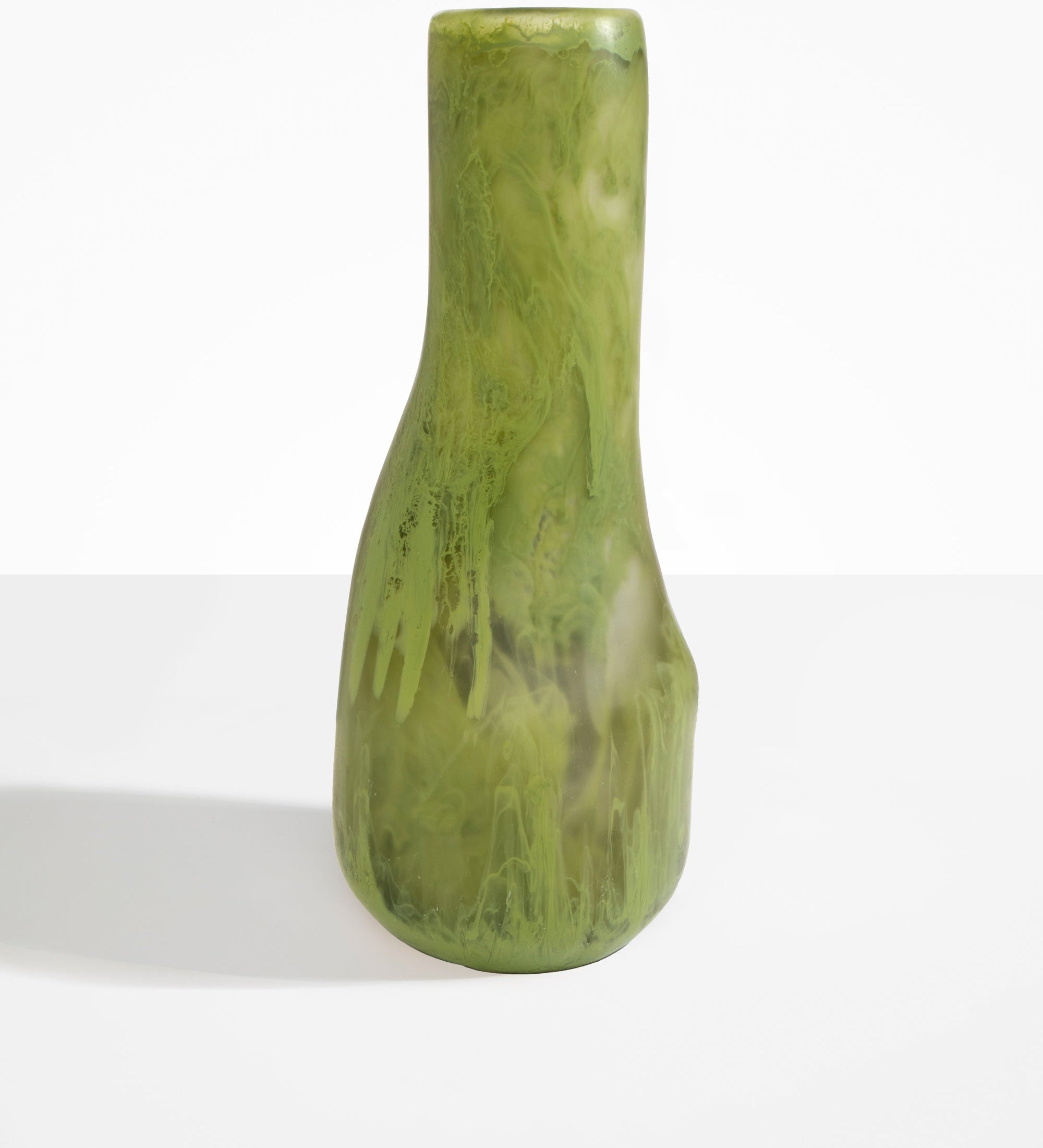 Dinosaur Designs Tall Studio Vase Vases in Olive color resin 