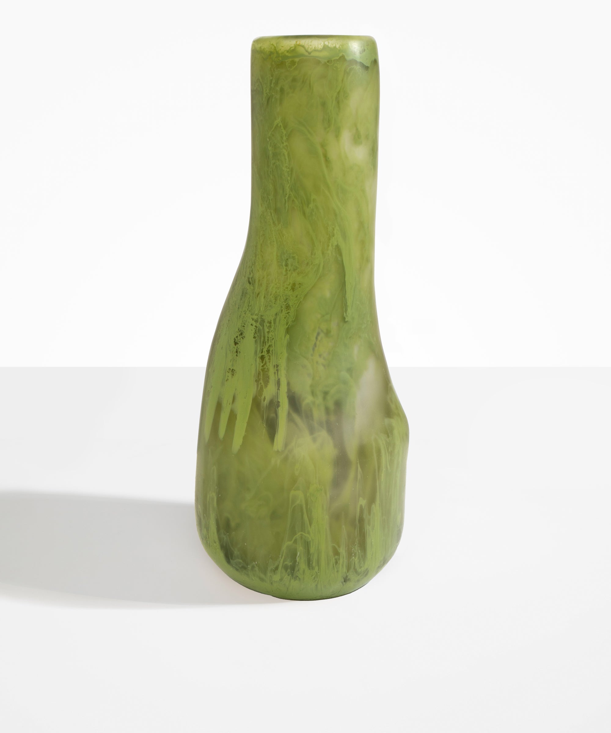 Dinosaur Designs Tall Studio Vase Vases in Olive color resin 