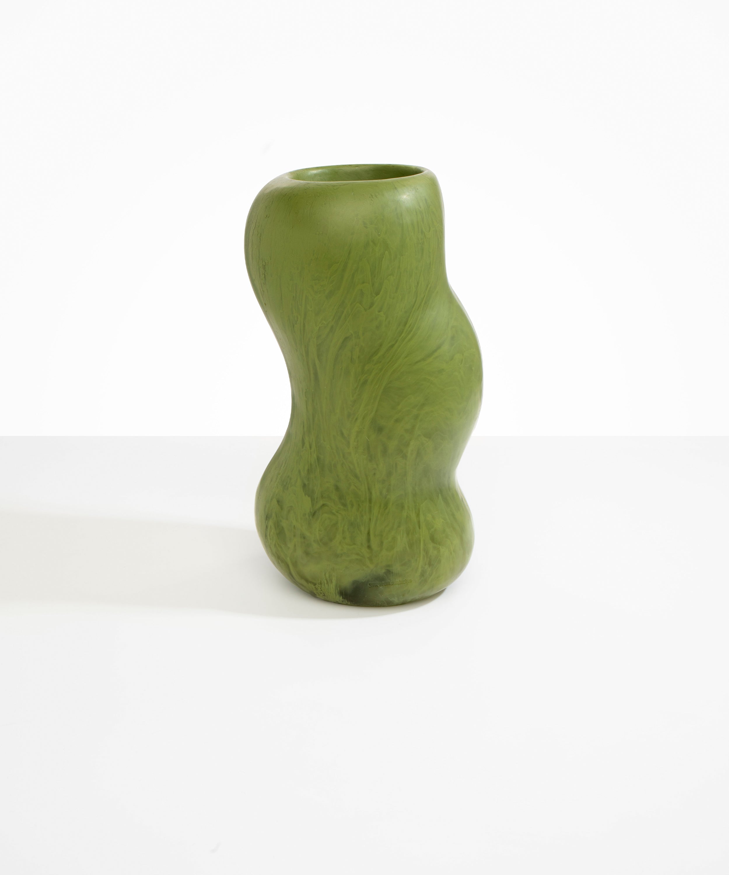 Dinosaur Designs Valley Vase Vases in Olive color resin