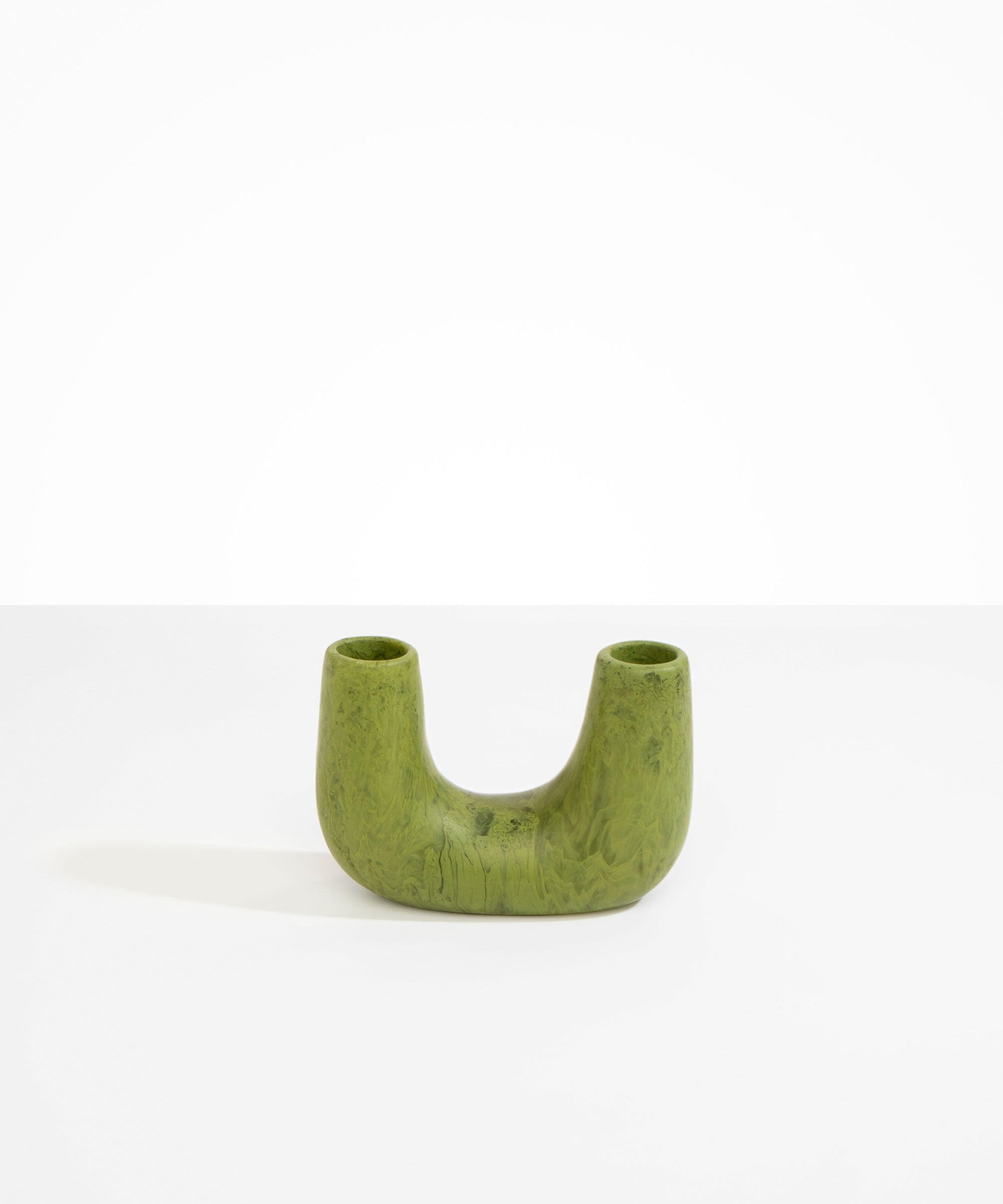Dinosaur Designs Small Branch Vase Vases in Olive color resin