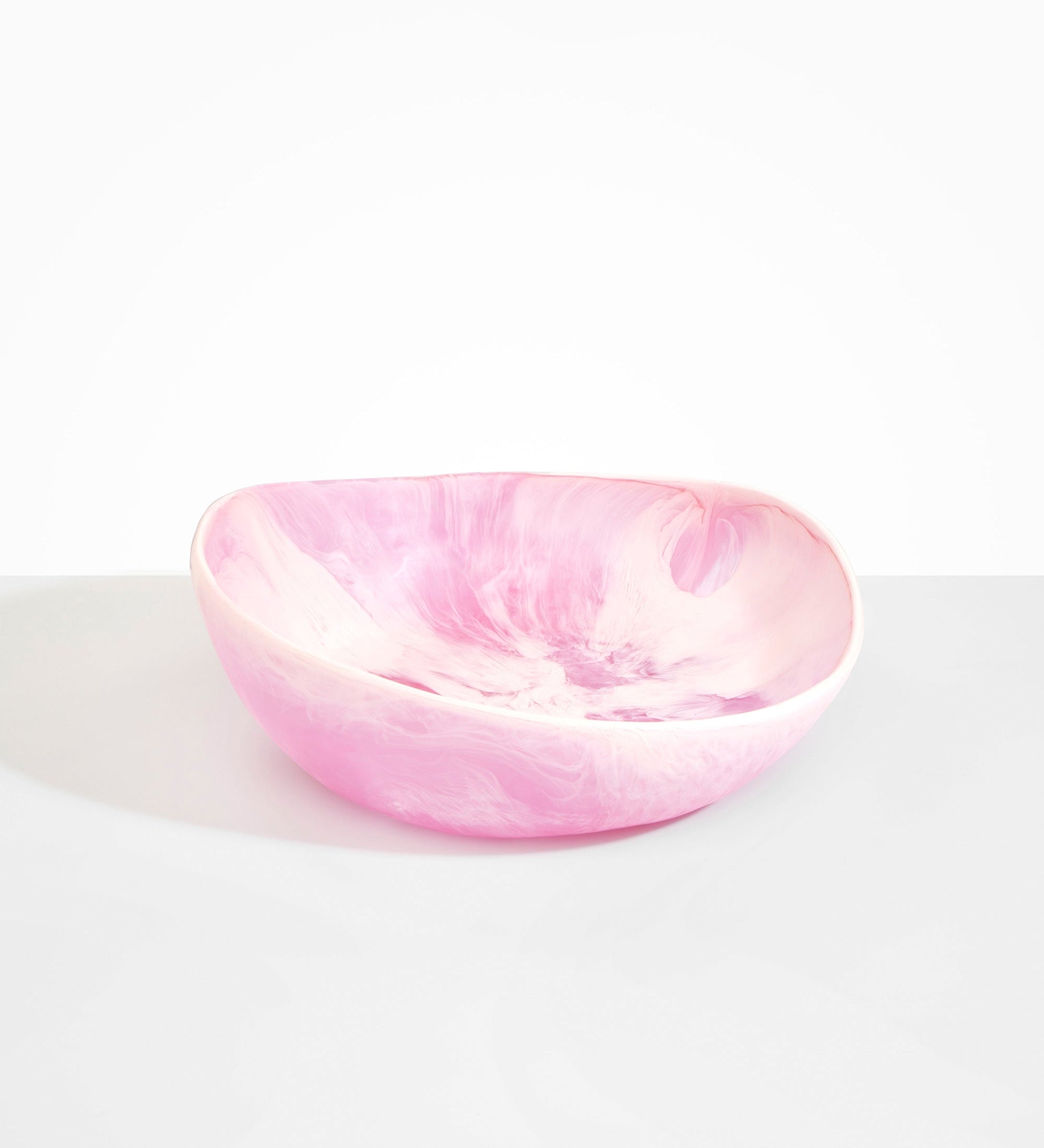 Dinosaur Designs Large Flow Bowl Bowls in Shell Pink color resin