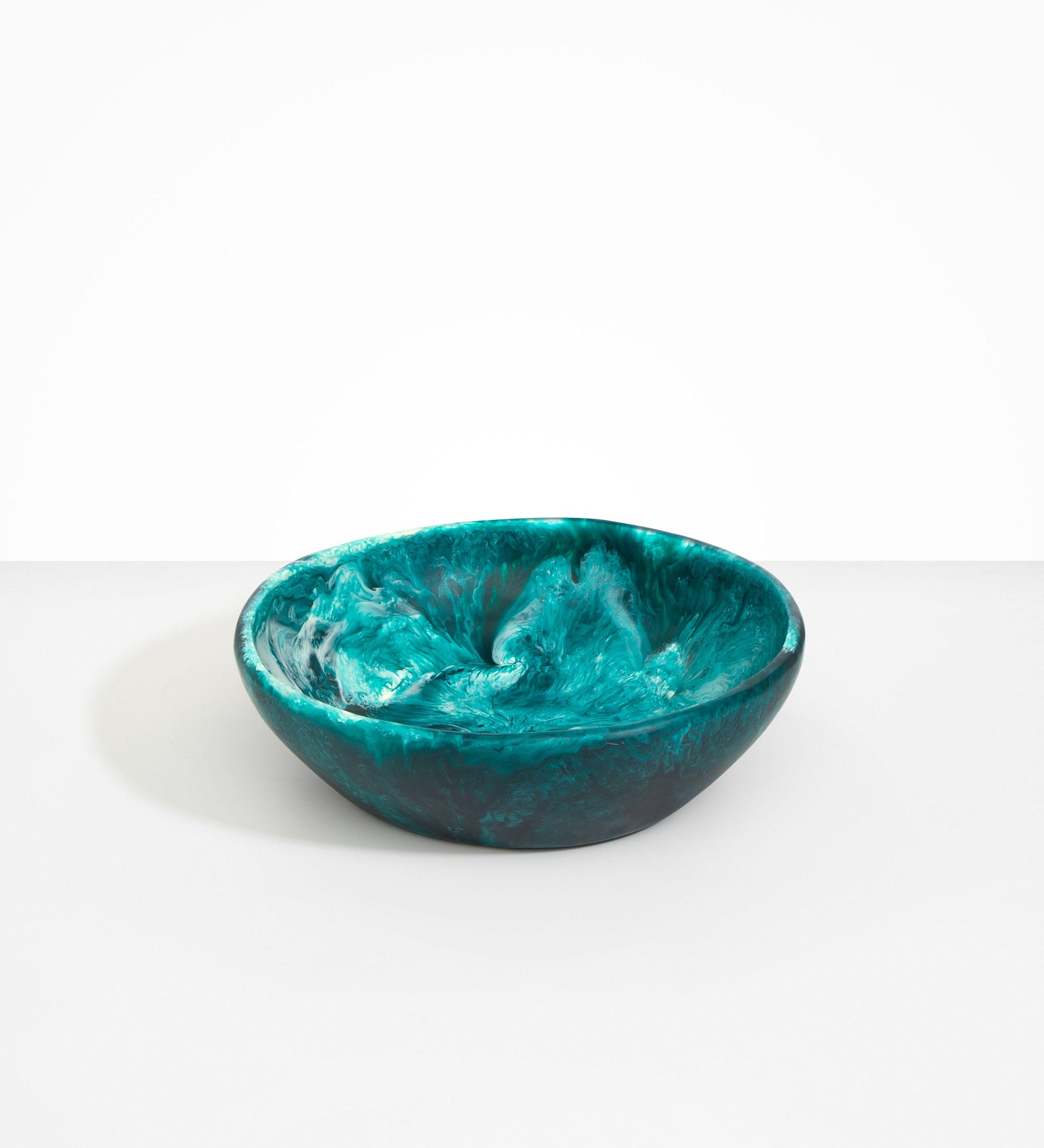 Dinosaur Designs Large Salad Bowl Bowls in Lagoon Colour resin