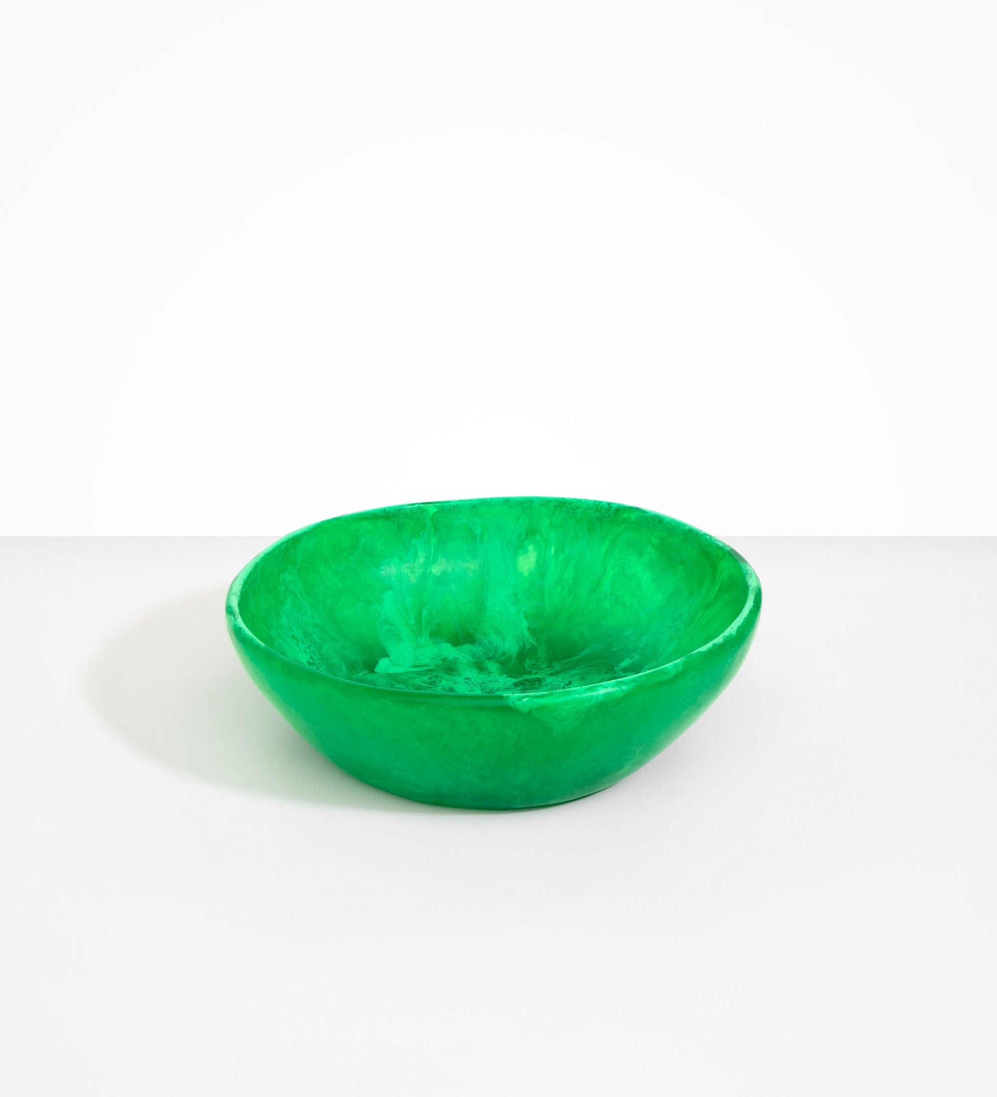 Dinosaur Designs Large Salad Bowl Bowls in Leaf Colour resin