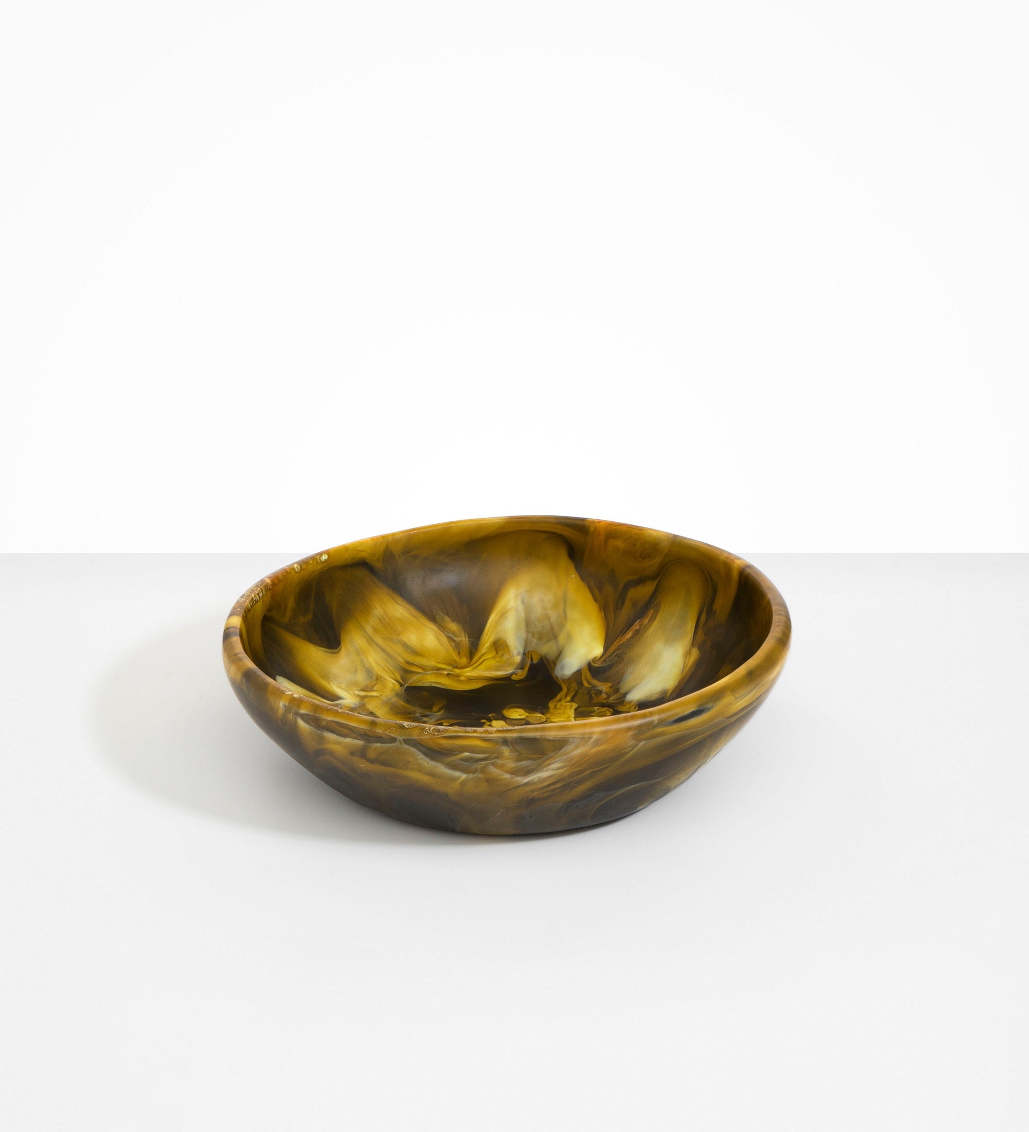 Dinosaur Designs Large Salad Bowl Bowls in Malachite Colour resin