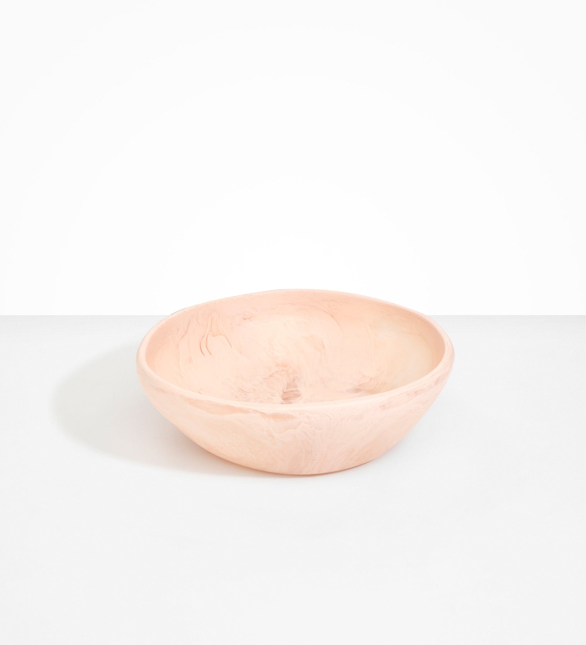 Dinosaur Designs Large Salad Bowl Bowls in Rose Swirl Colour resin