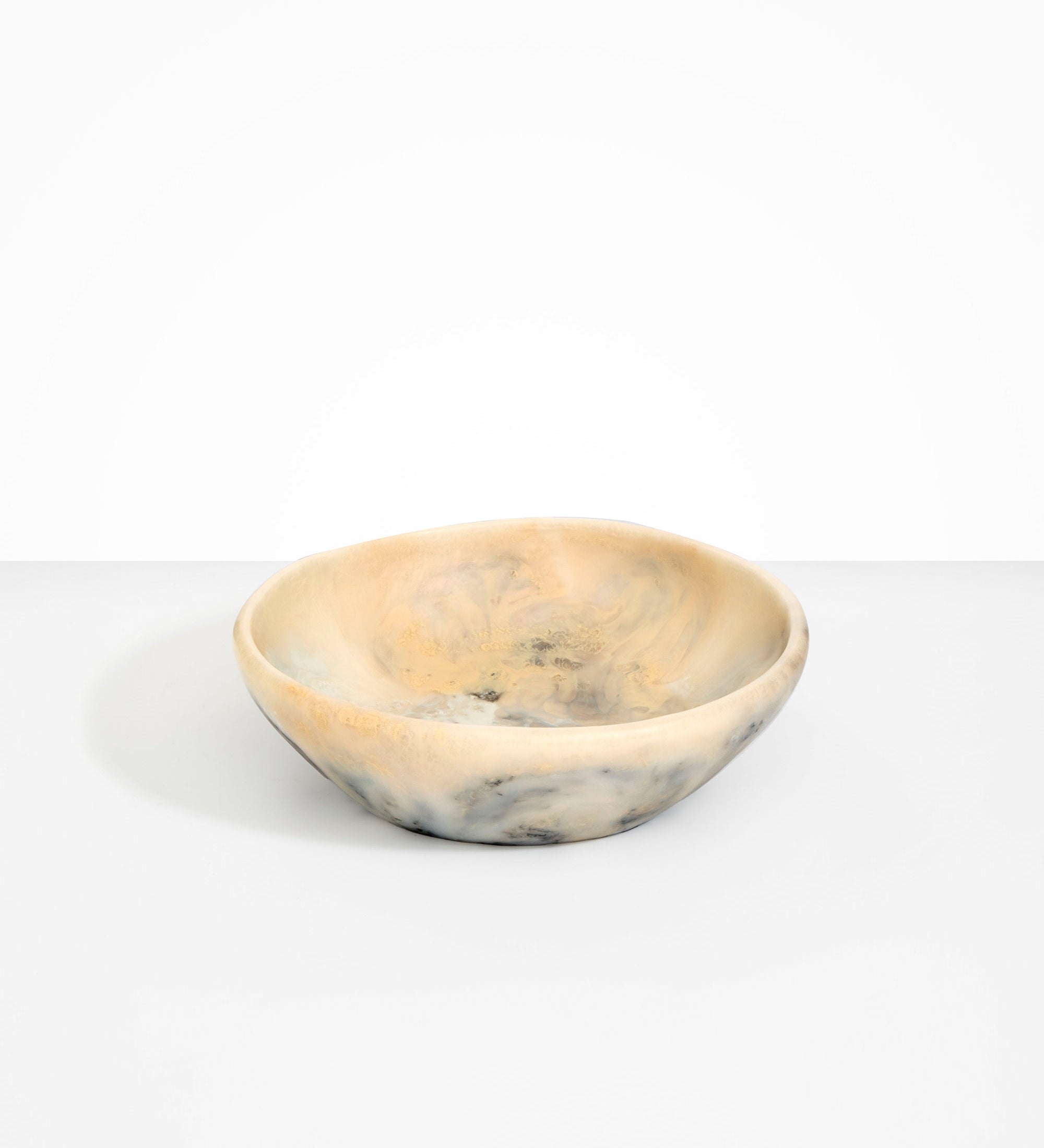 Dinosaur Designs Large Salad Bowl Bowls in Sandy Pearl Colour resin