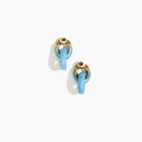 Small Rock Chain Earrings