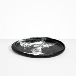 Dinosaur Designs Rock Tray Serving Trays in Black Marble Colour resin