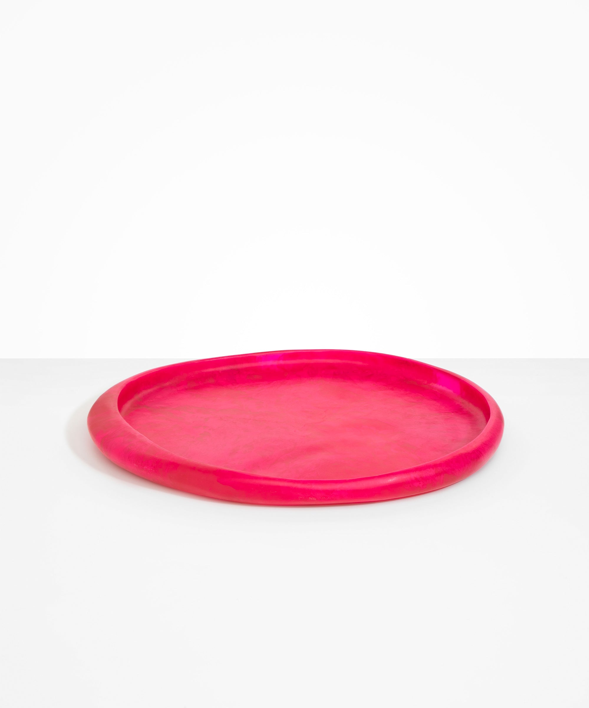 Dinosaur Designs Rock Tray Serving Trays in Flamingo Colour resin