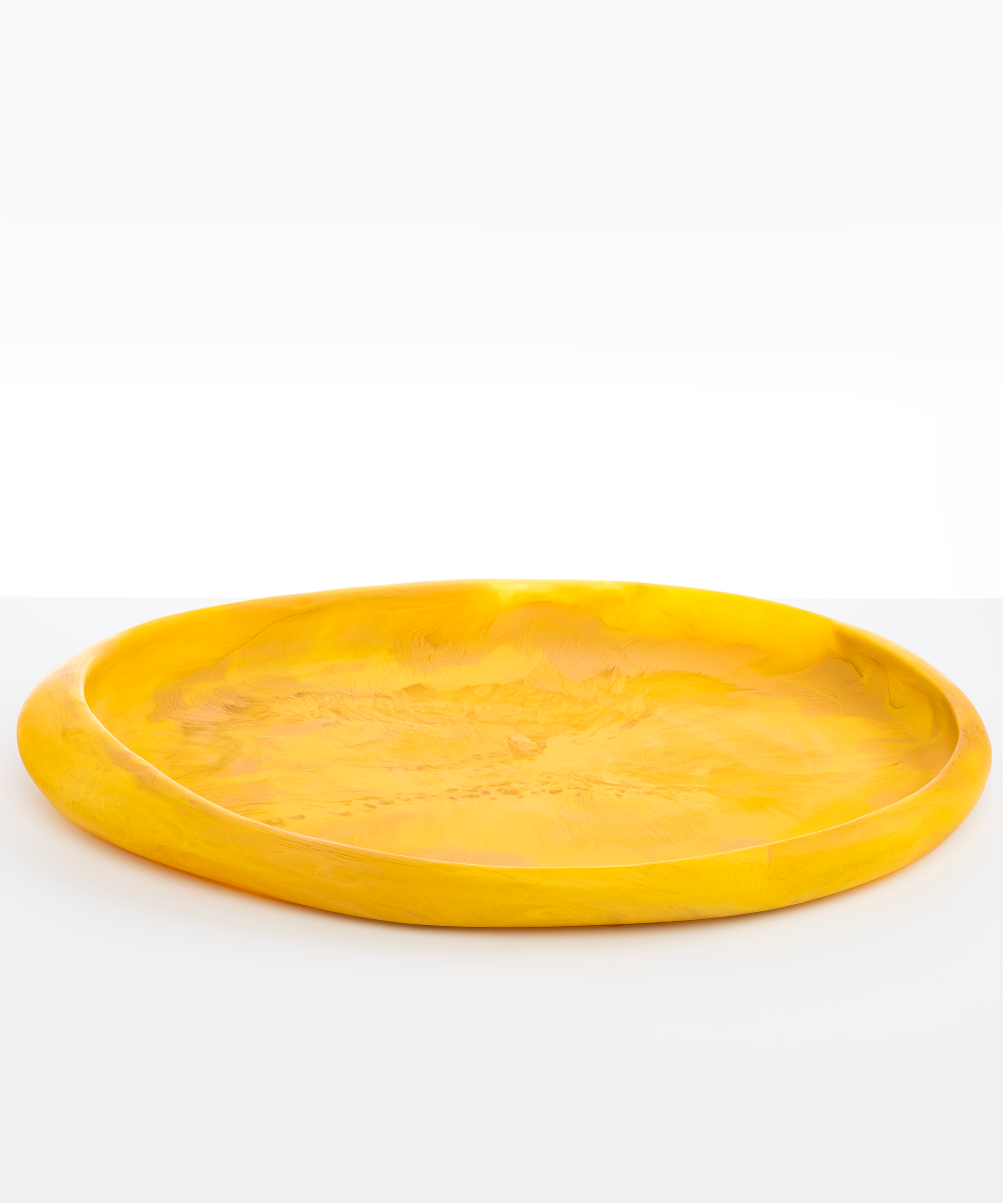 Dinosaur Designs Rock Tray Serving Trays in Honeycomb color resin