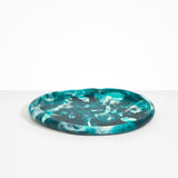 Dinosaur Designs Rock Tray Serving Trays in Lagoon Colour resin