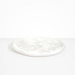 Dinosaur Designs Rock Tray Serving Trays in Snow Swirl Colour resin