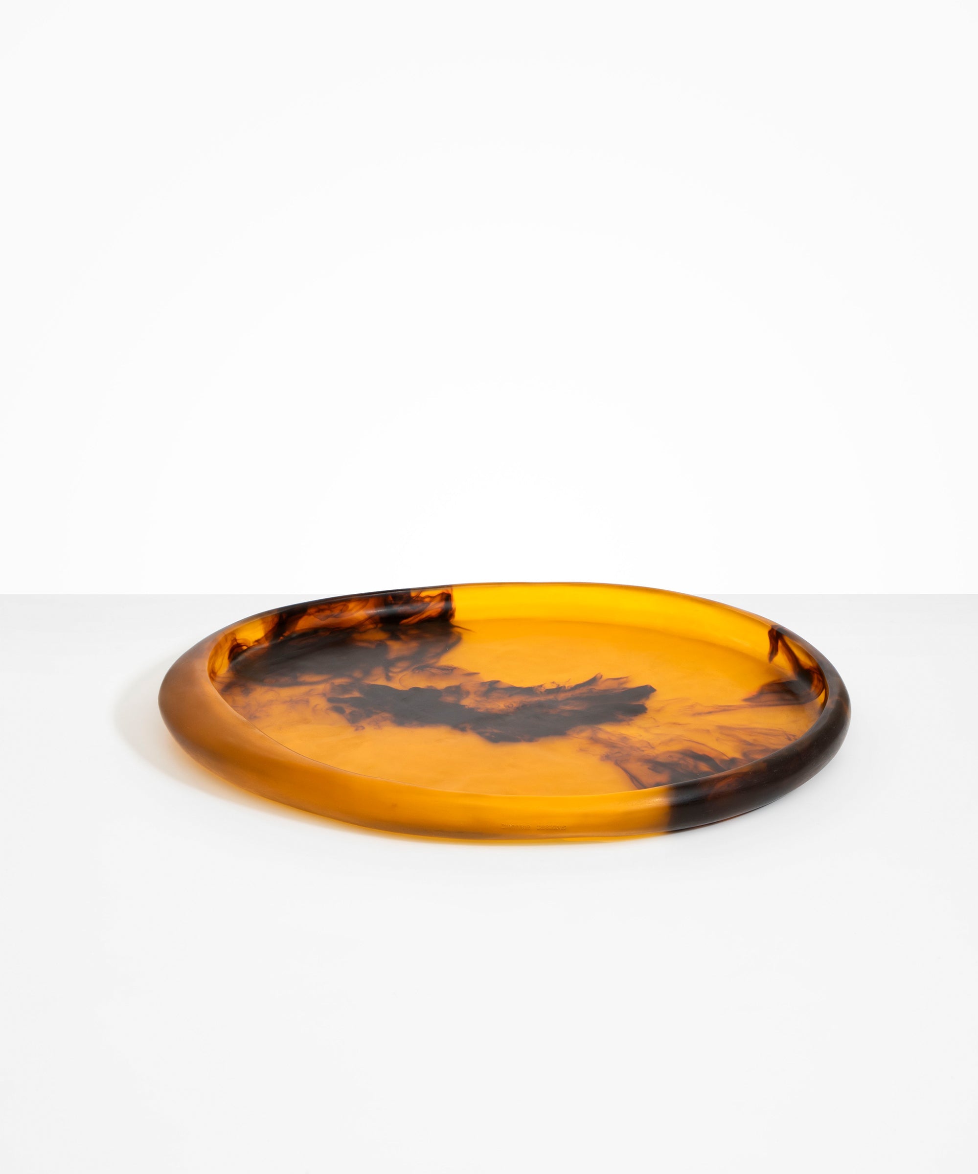 Dinosaur Designs Rock Tray Serving Trays in Tortoise Colour resin