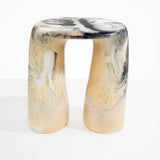 Dinosaur Designs Rock Tower Table End Tables in Sandy Pearl color resin 