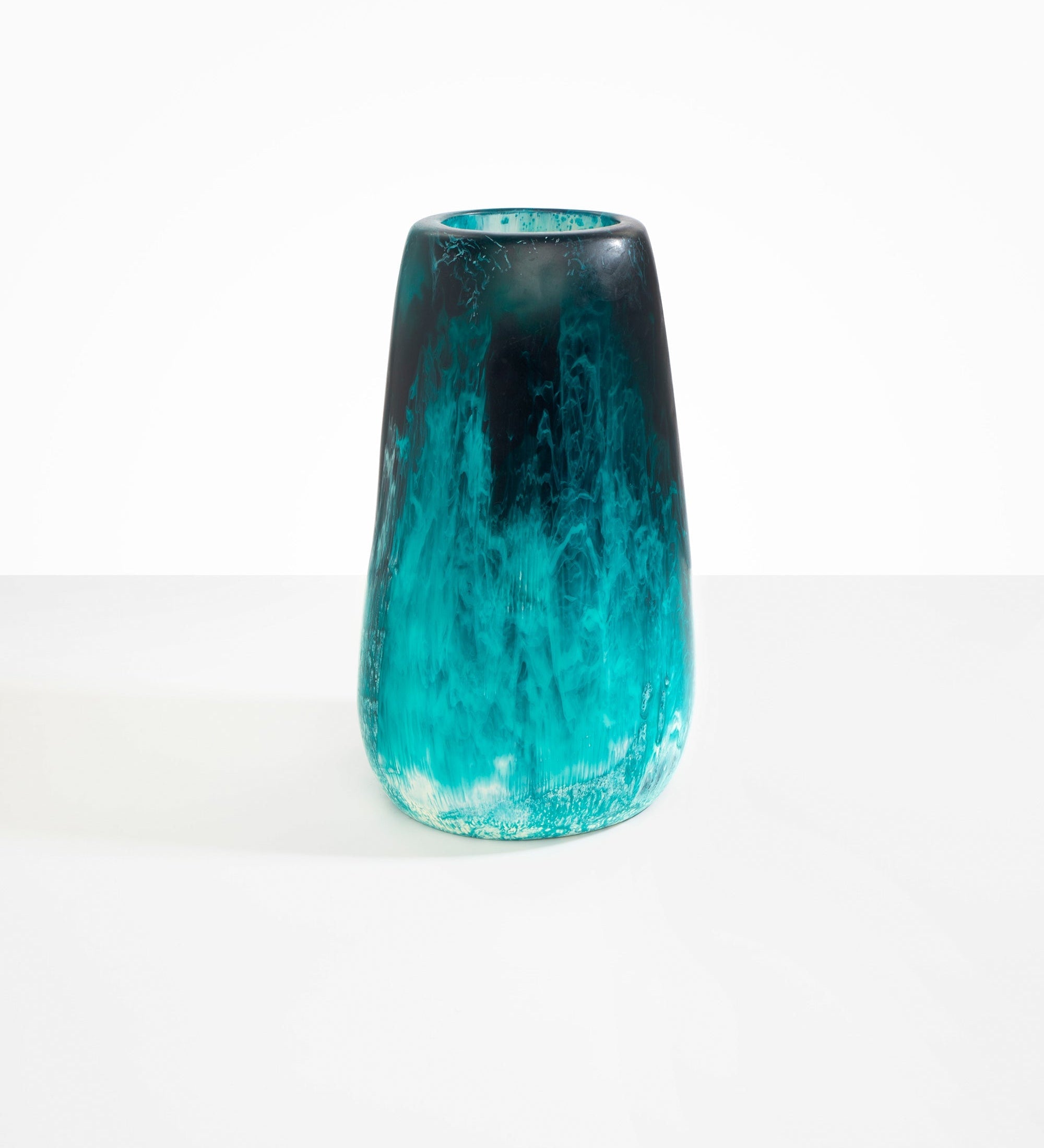 Dinosaur Designs Grand Pebble Vase Vases in Lagoon color resin