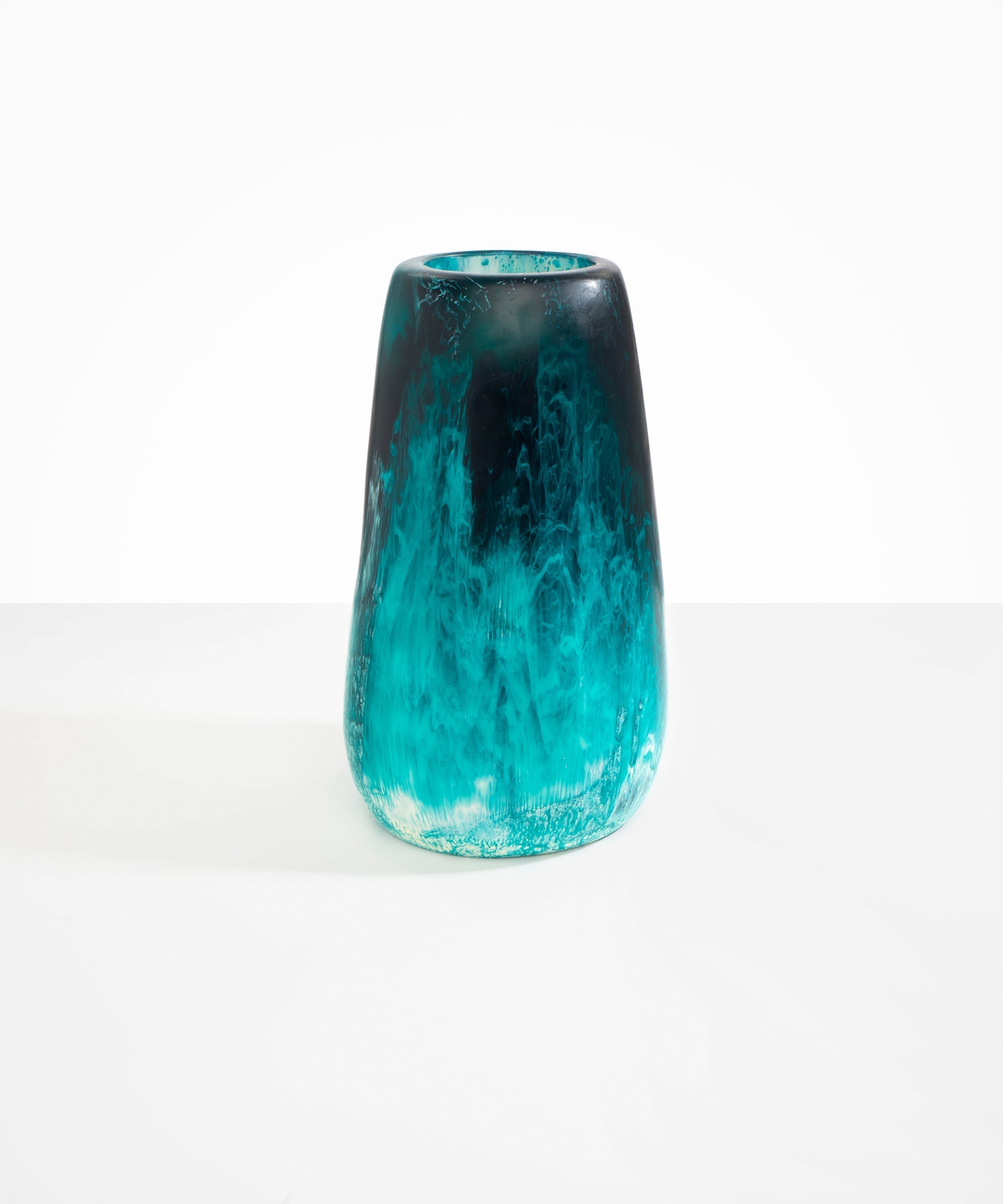 Dinosaur Designs Grand Pebble Vase Vases in Lagoon color resin