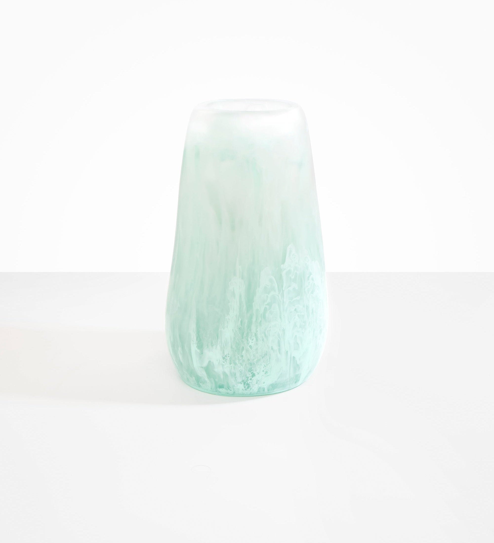 Dinosaur Designs Grand Pebble Vase Vases in Mint color resin