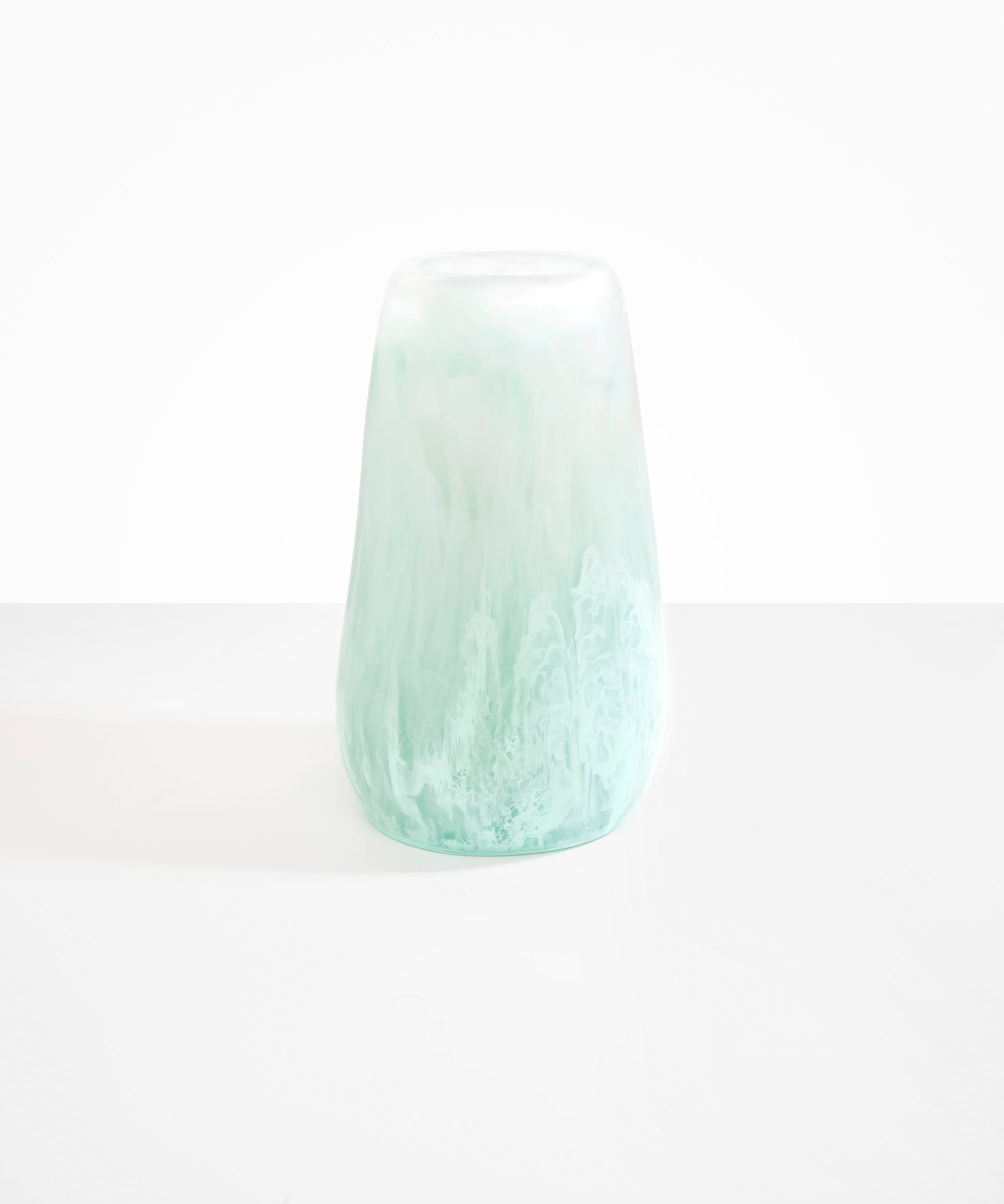 Dinosaur Designs Grand Pebble Vase Vases in Mint color resin