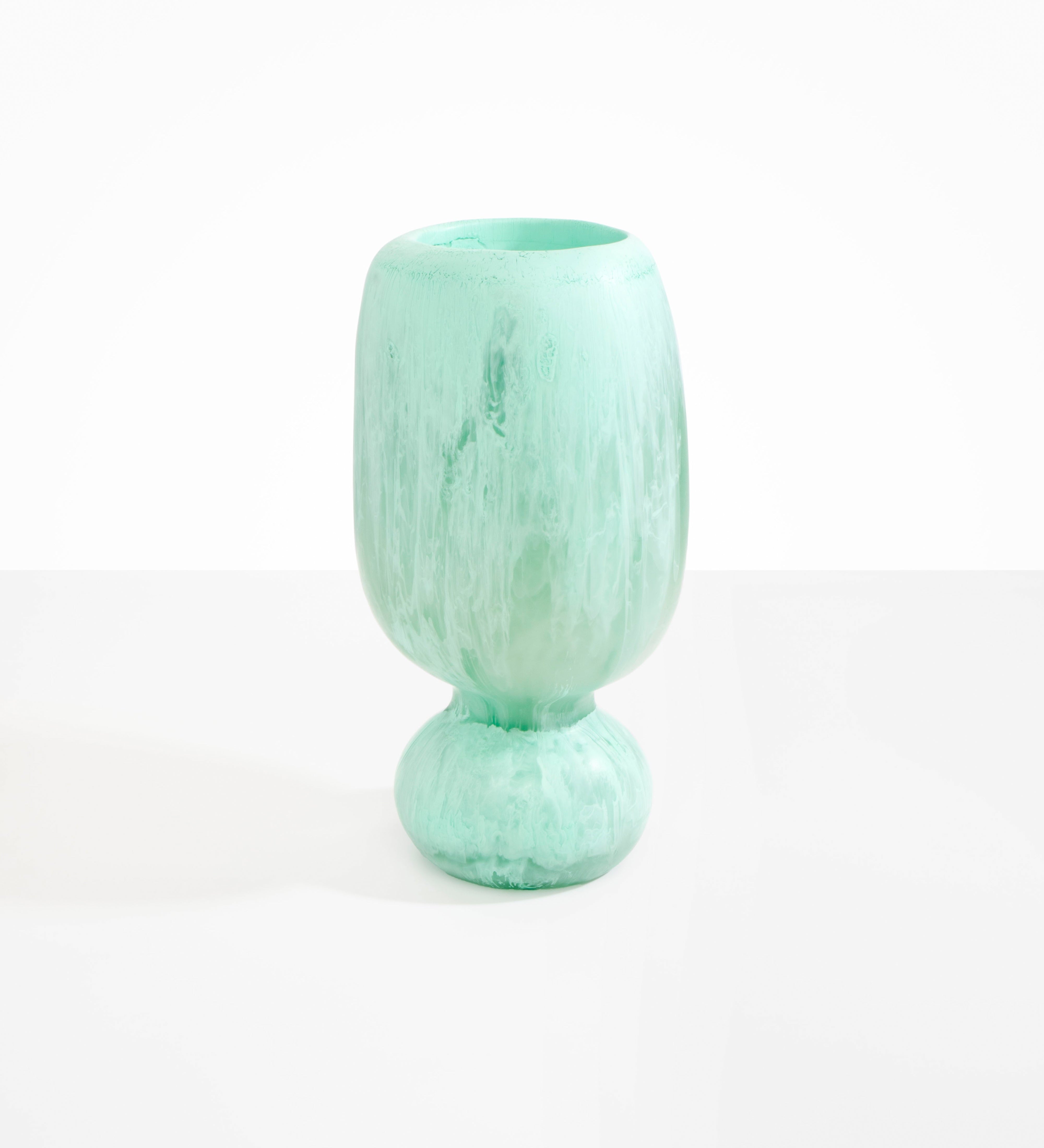 Dinosaur Designs Tall Rockpool Vase Vases in Mint color resin 