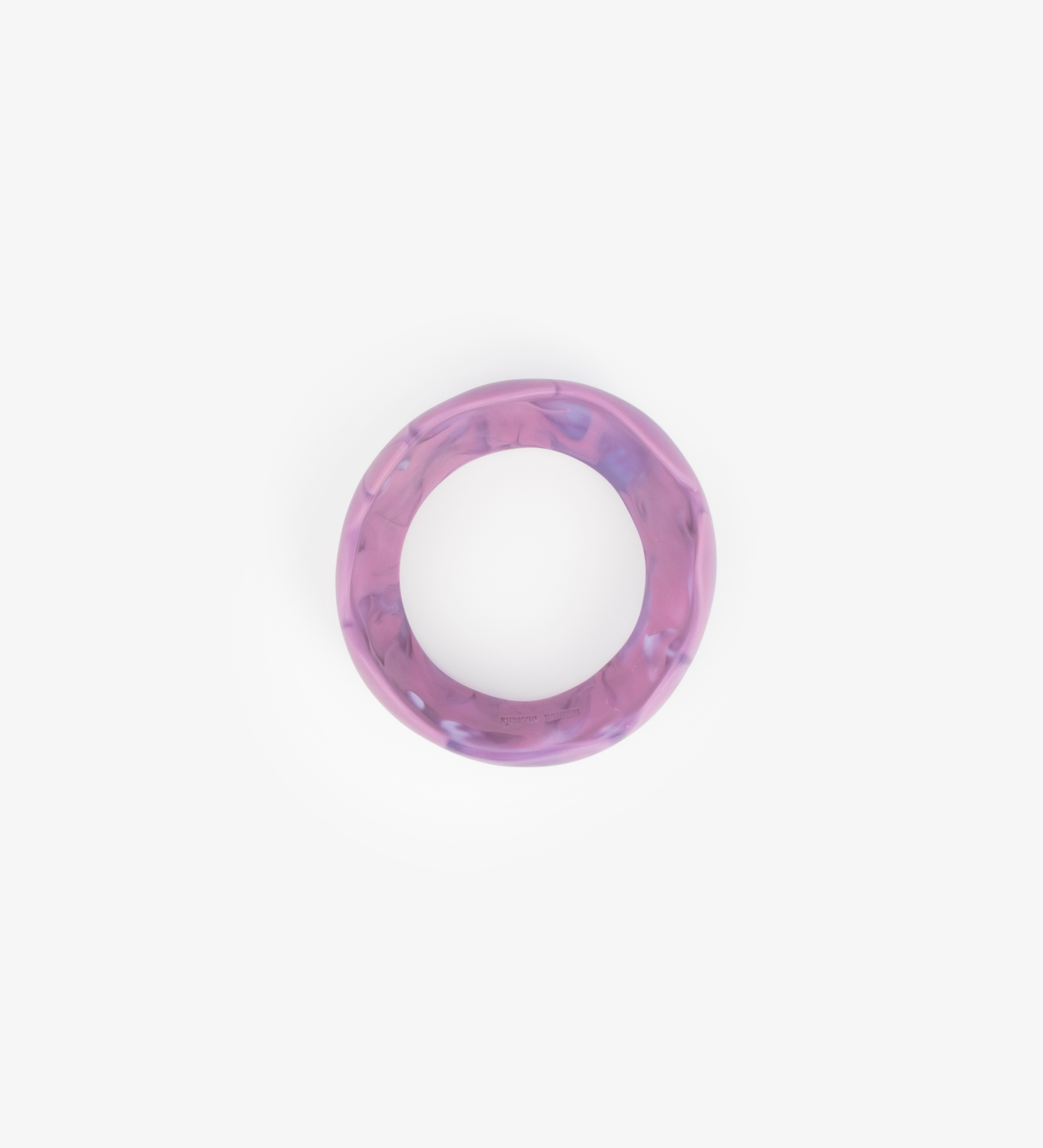 Dinosaur Designs Paradise Bangle Bracelets in Grape color resin with Wide Fit