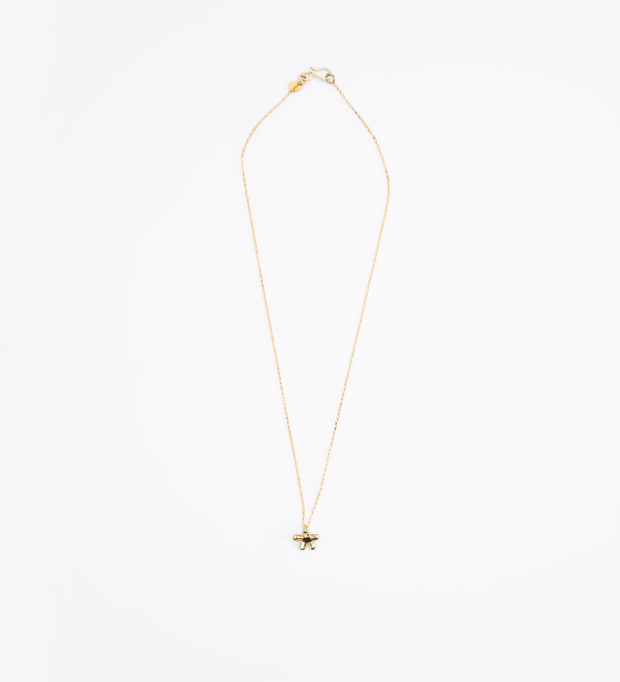 LO Collections Small Daisy Pendant Necklaces in Nano-Coated Brass Material 