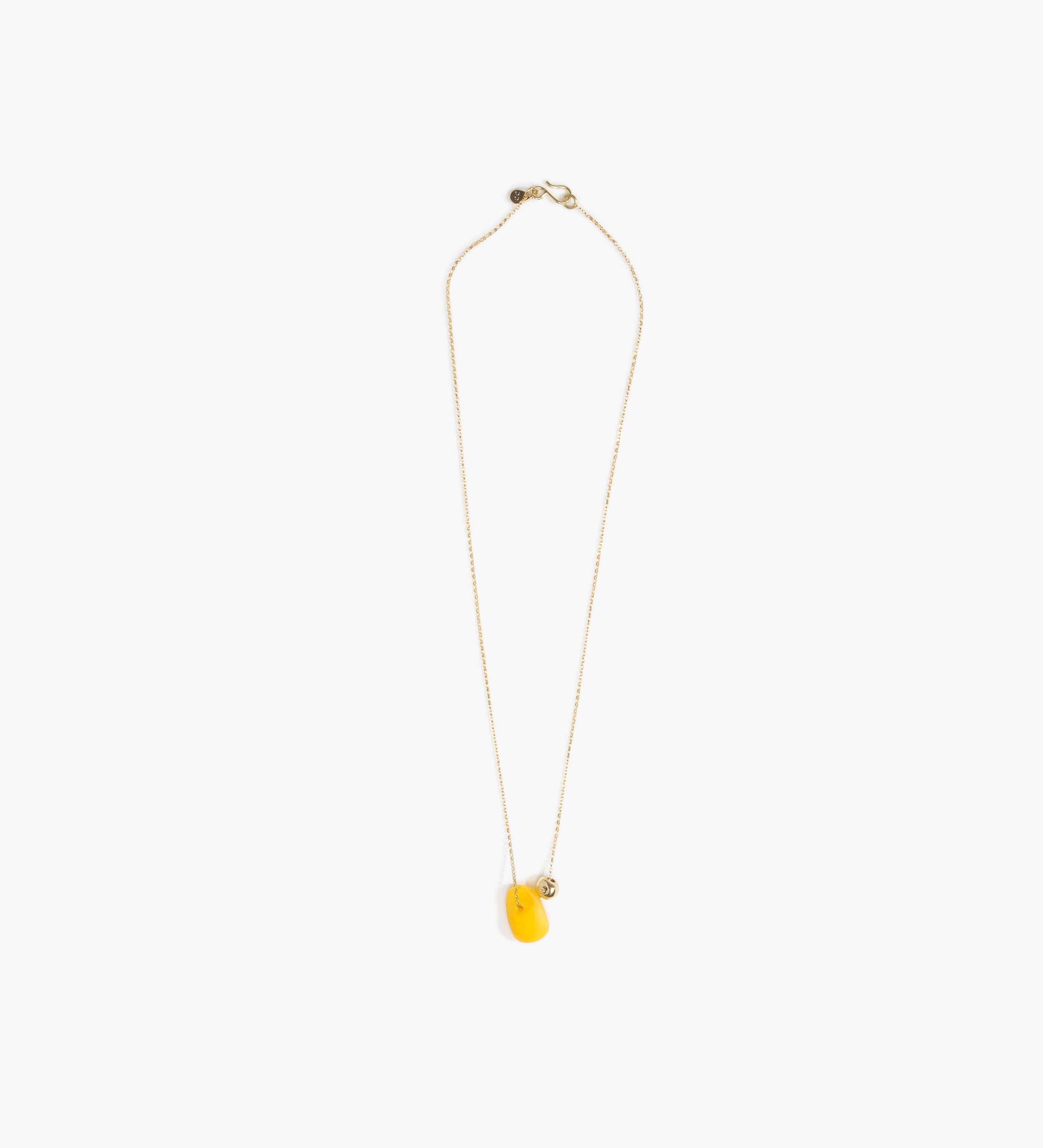 Dinosaur Designs Joie De Vivre Pendant Necklaces in Honeycomb color resin with Gold-Filled Material