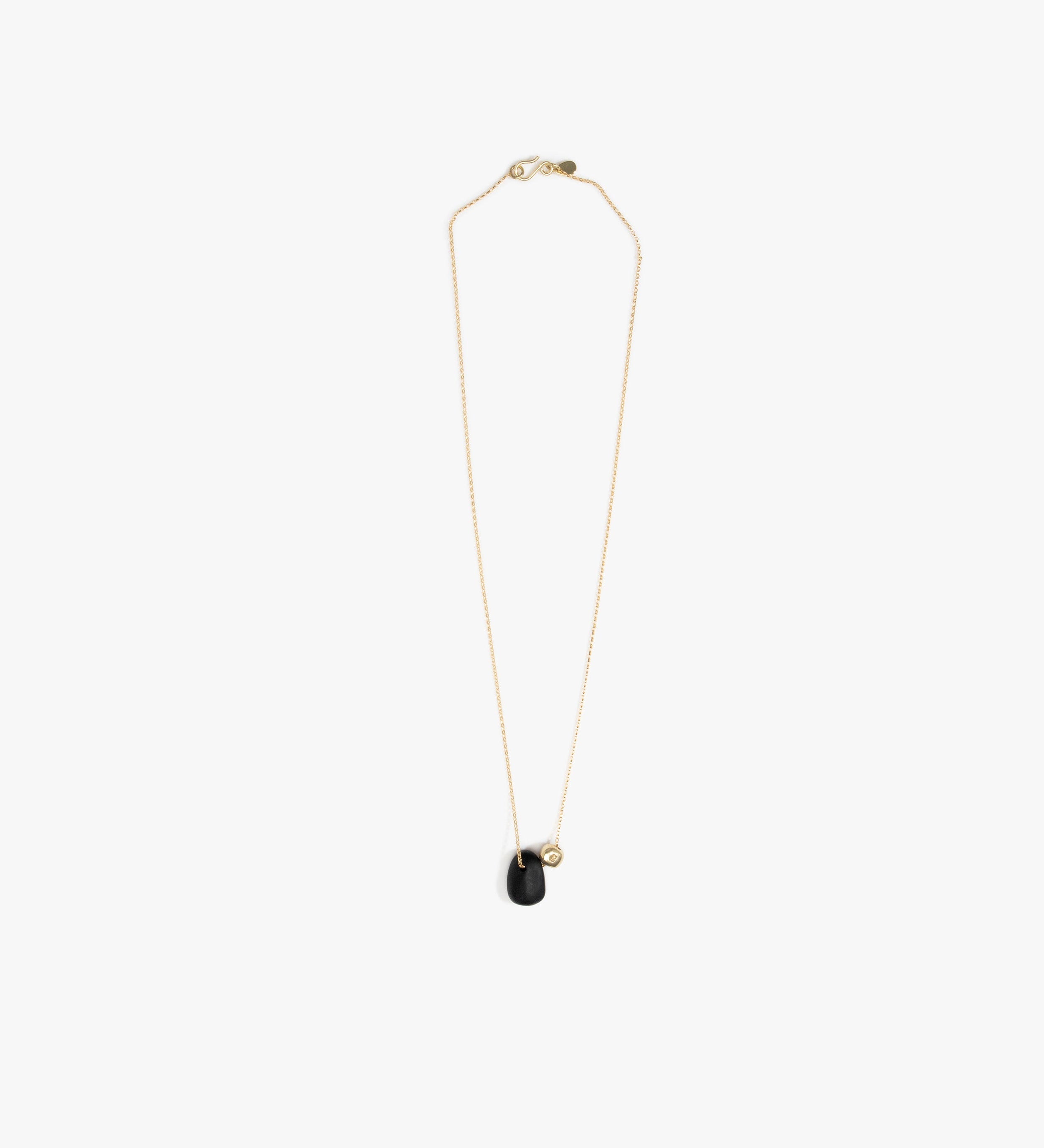 Dinosaur Designs Joie De Vivre Pendant Necklaces in Black color resin with Gold-Filled Material