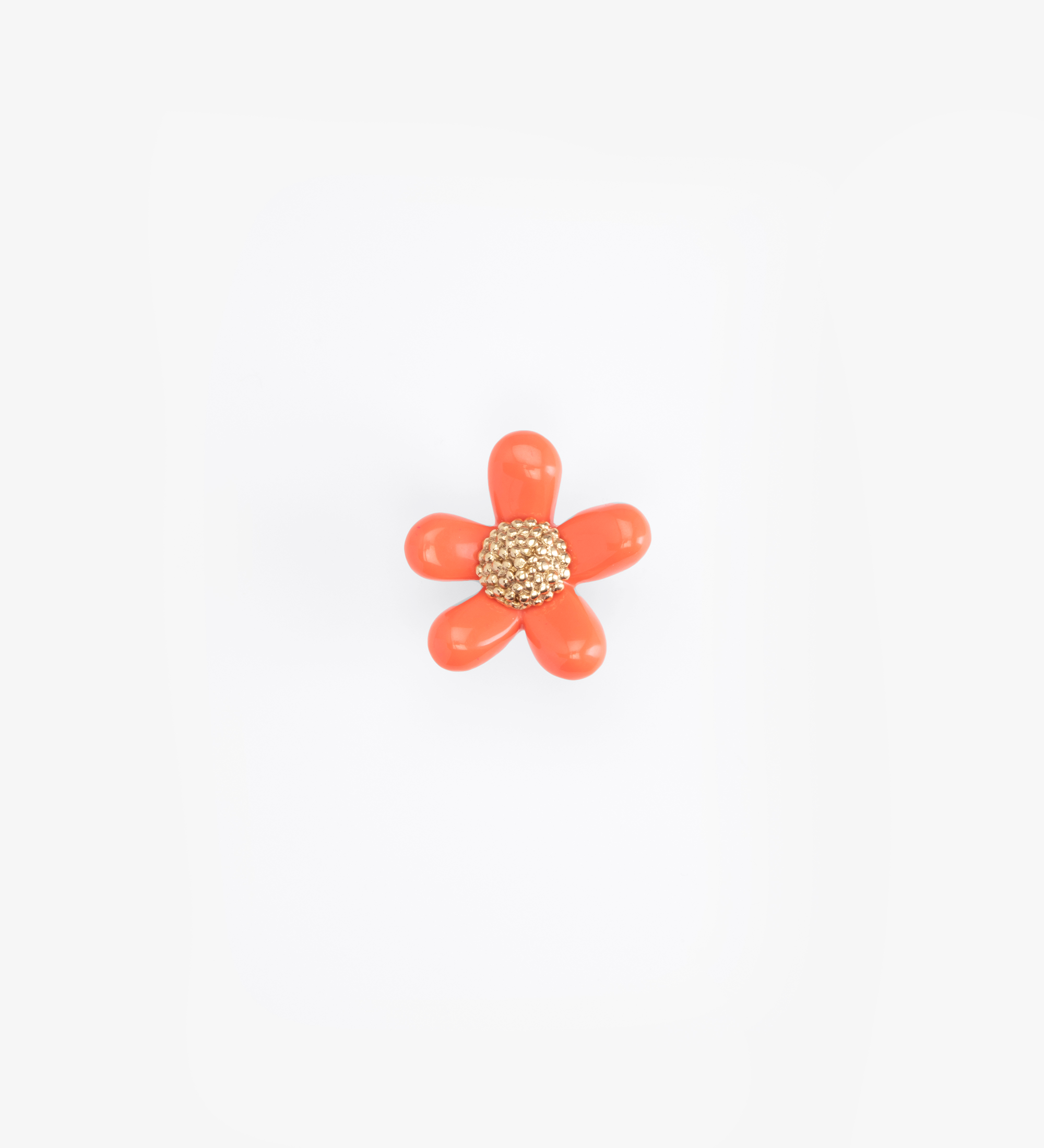 Dinosaur Designs Large Paradise Daisy Ring Rings in Lychee color resin 