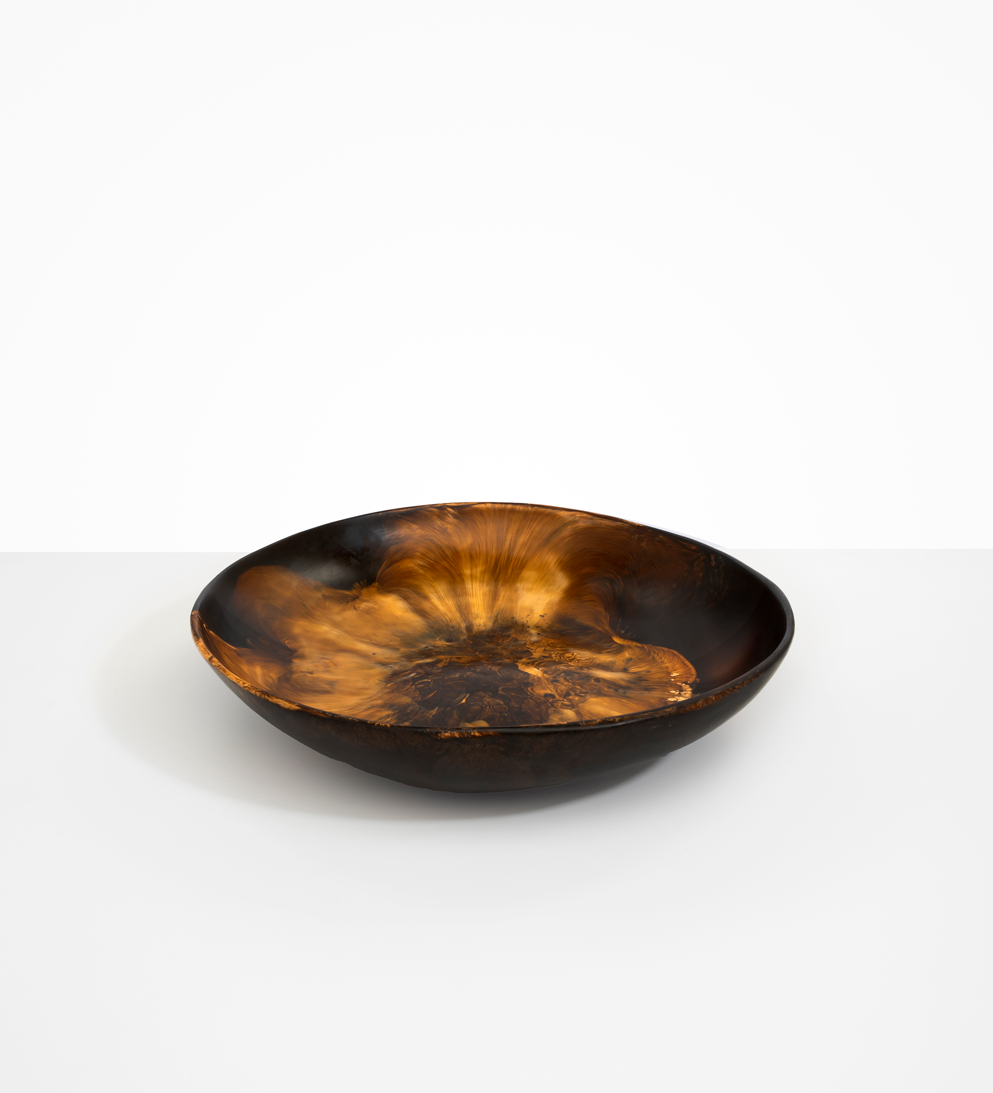 Dinosaur Designs Atelier Salad Bowl Bowls in Dark Horn color resin