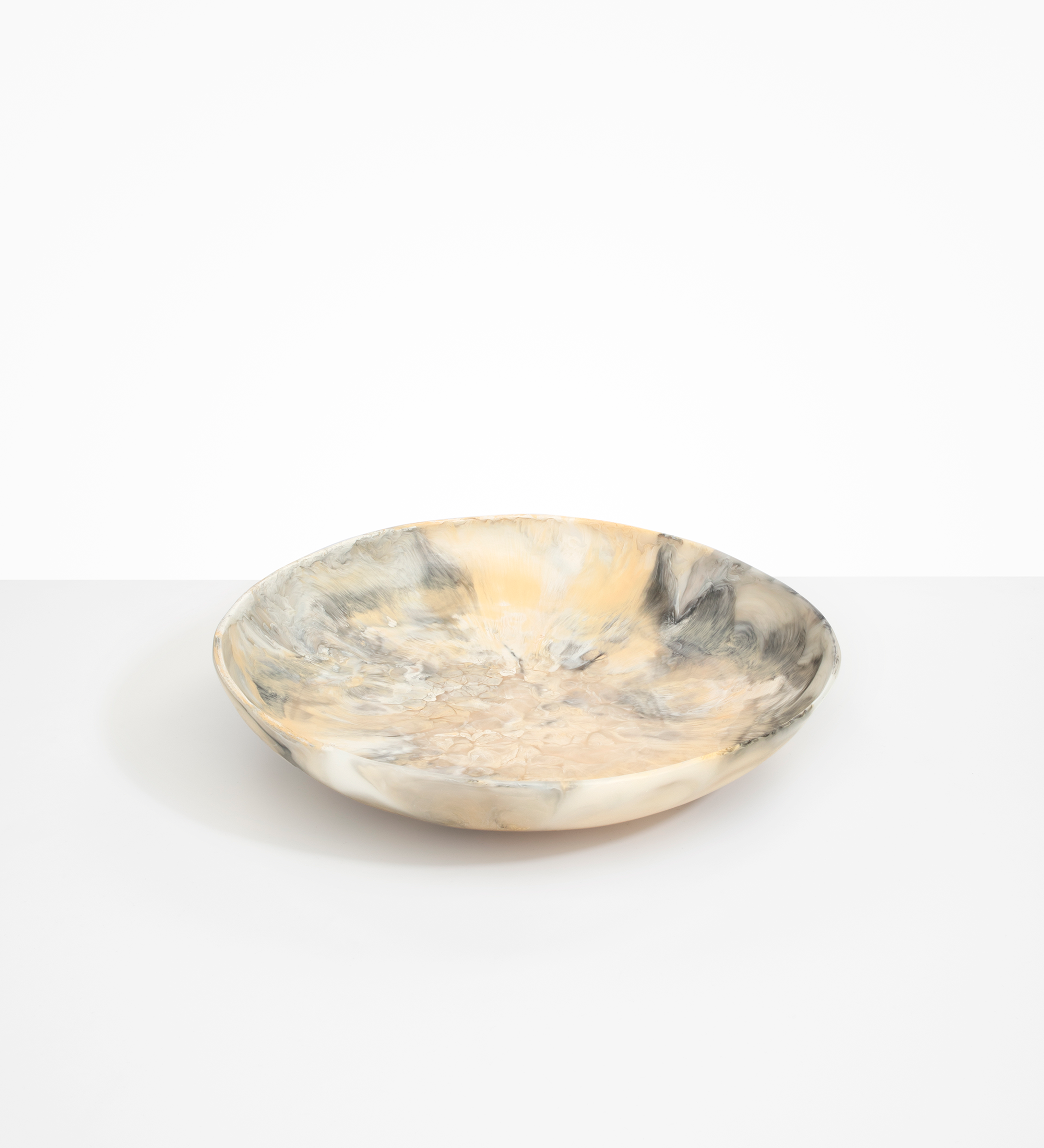 Dinosaur Designs Atelier Salad Bowl Bowls in Sandy Pearl color resin