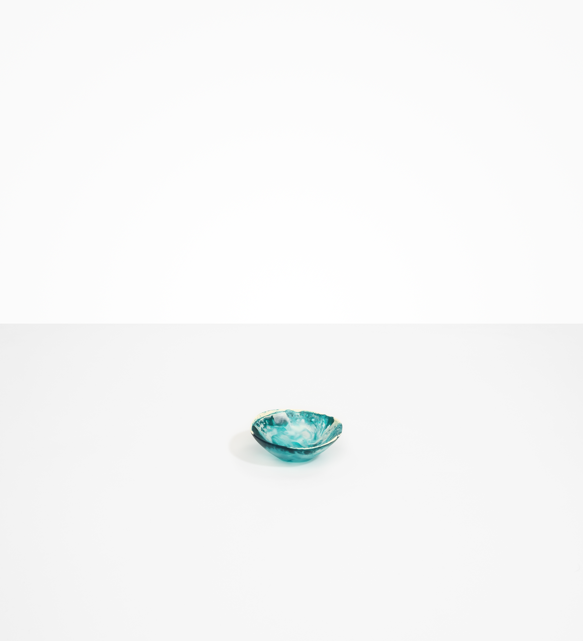 Dinosaur Designs Flow Soy Dish Tableware in Lagoon color resin 