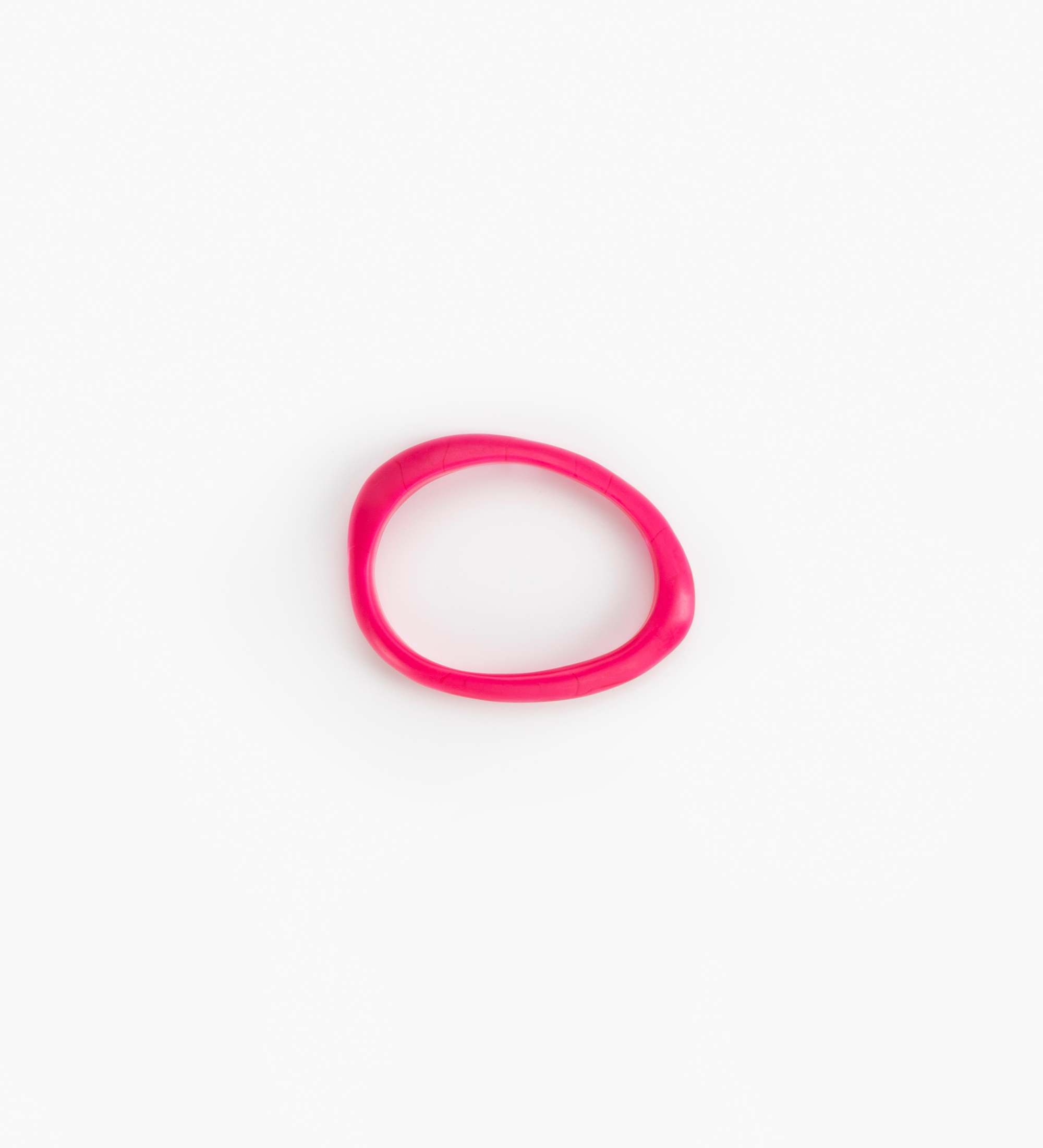 Dinosaur Designs Rock Wishbone Bangle Bracelets in Flamingo color resin with Wide Fit