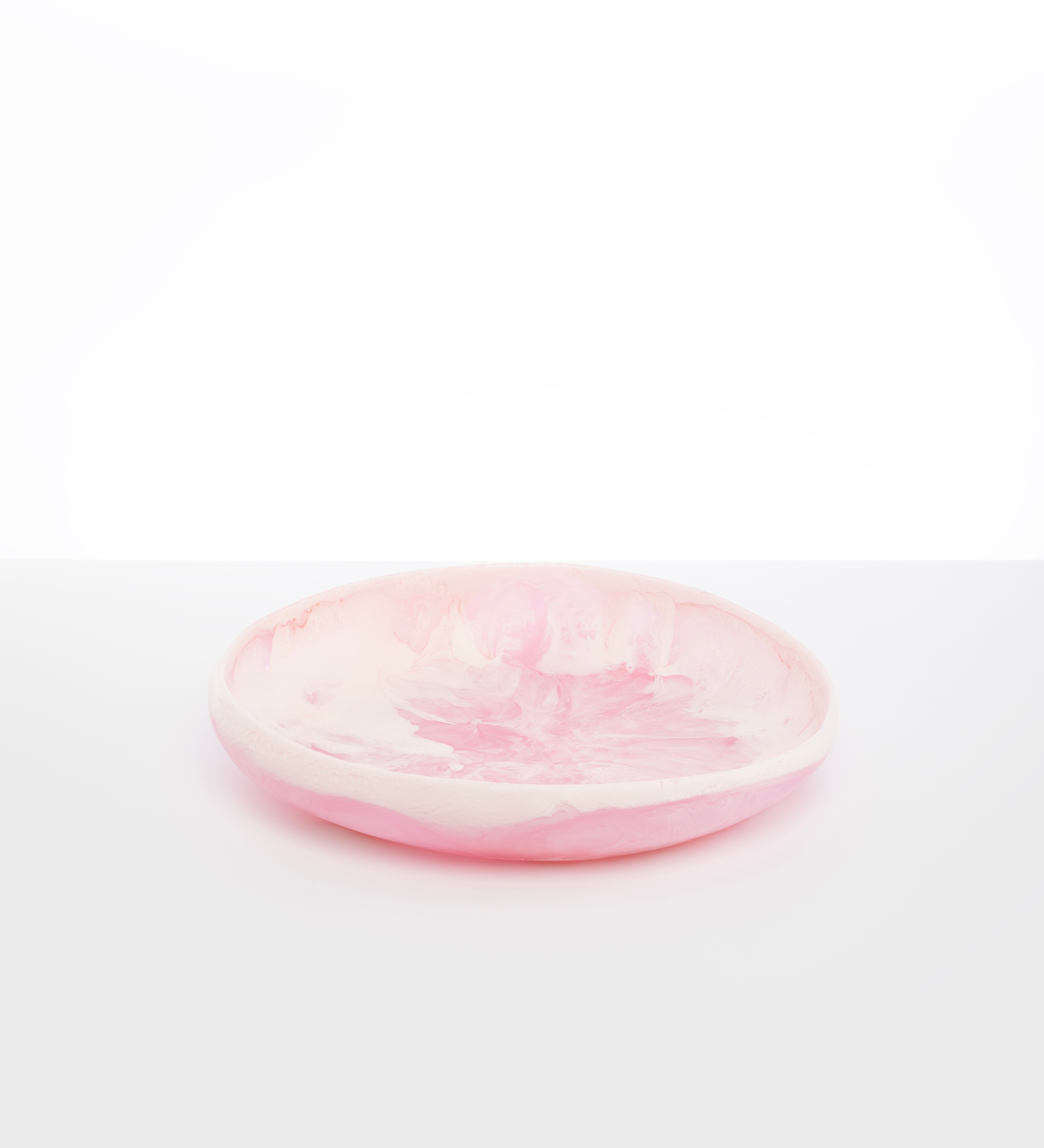 Dinosaur Designs Large Earth Bowl Bowls in Shell Pink color resin